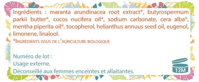 Déodorant solide menthe poivrée